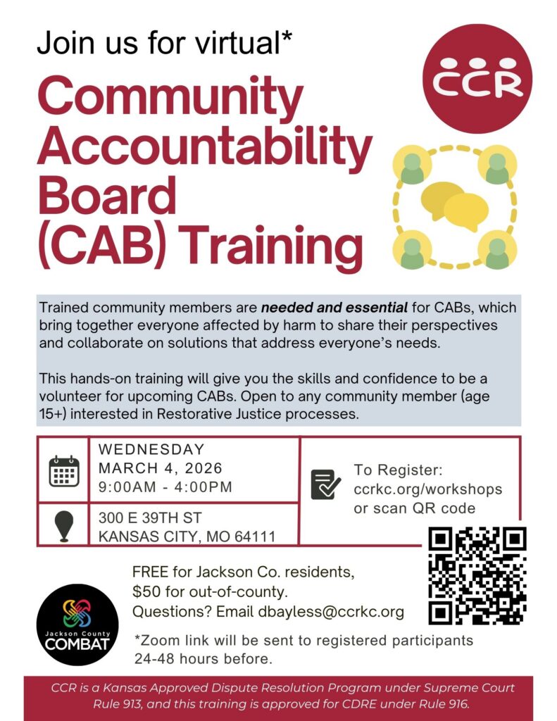 Virtual Community Accountability Board (CAB) Training - KC Common Good